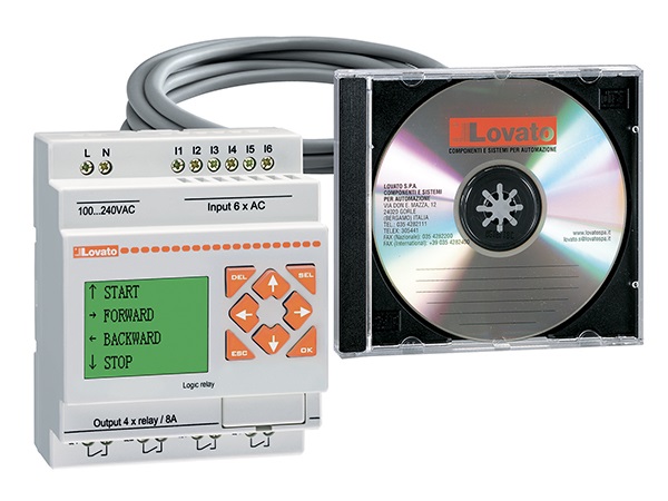 Kit relè programmabile 24VAC cavo software