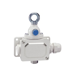 Finecorsa emergenza a fune 6kg 1NO+1NC con pulsante riarmo IP65 per sicurezza industriale