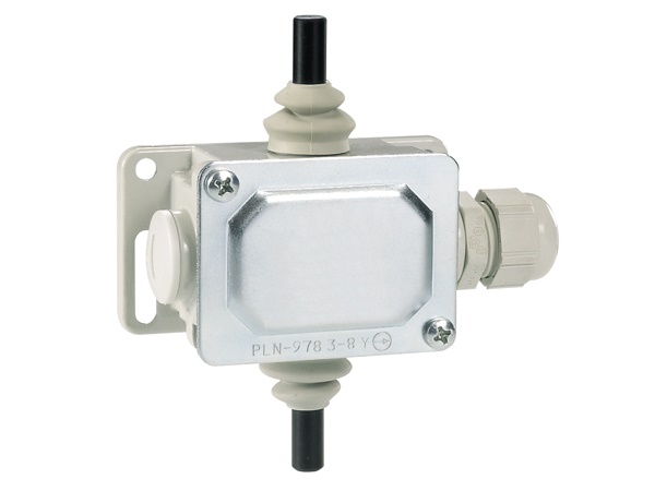 Finecorsa metallico bidirezionale serie PL azionatore a asta 2 contatti NC IP65