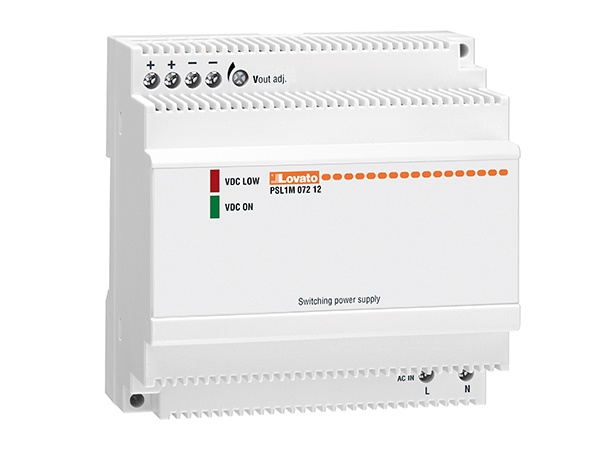 Alimentatore switching modulare 12V DC 72W monofase per uso industriale e elettronico