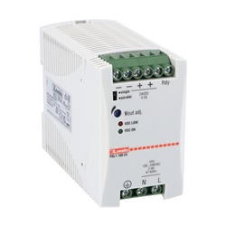 Alimentatore switching 24VDC 100W 4,2A fissaggio su guida DIN monofase