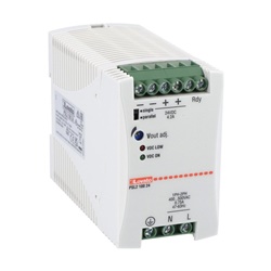 Alimentatore switching 100W 24VDC 4,2A fissaggio guida DIN bifase 400-500VAC