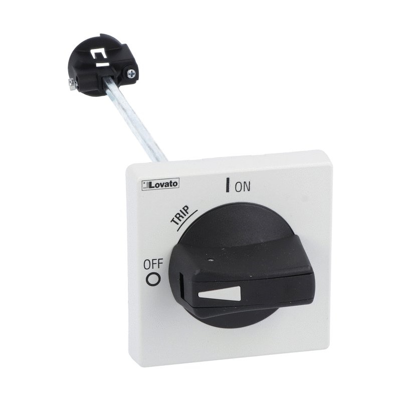 Maniglia Bloccoporta Nera IP65 Lucchettabile Asta 200mm per SM2R