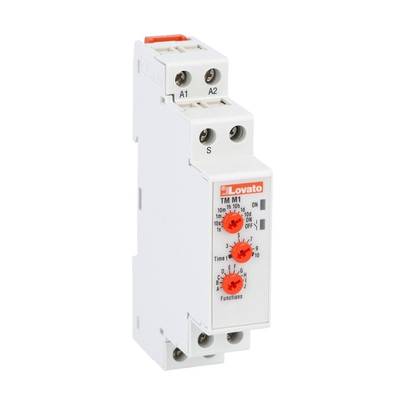 Temporizzatore modulare multifunzione multiscala multitensione 12-240V AC/DC 1 contatto uso industriale