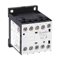 Contattore tripolare 9A AC3 bobina 24V DC 1 contatto ausiliario NC uso industriale