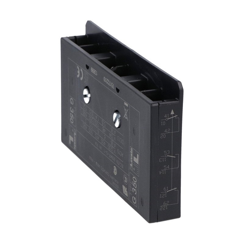Blocco 3 contatti ausiliari reversibile 2NA+1NC attacchi Faston per contattori serie B