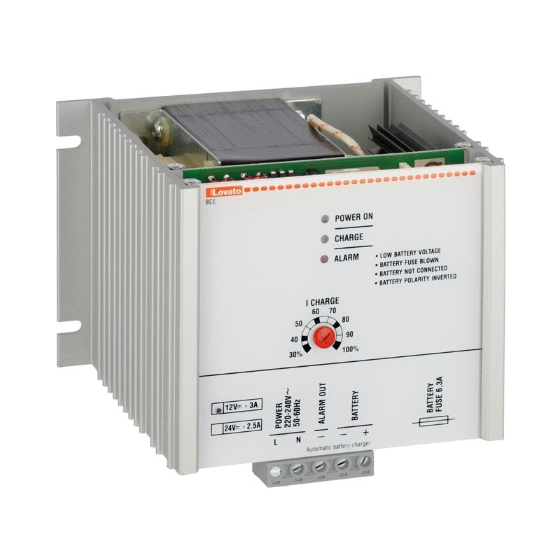 Caricabatterie automatico lineare BCE 3A 12V per batterie al piombo