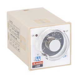 Temporizzatore multifunzione multiscala multitensione 48x48mm 24-240V AC/DC incasso estraibile
