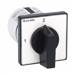 Deviatore bipolare 2 poli 16A montaggio frontale serie GN nero manuale