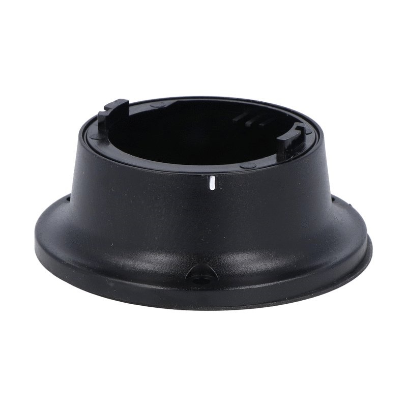 Base orizzontale plastica nera Ø62mm fissaggio moduli luminosi segnalazione