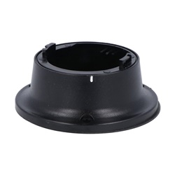 Base orizzontale plastica nera Ø62mm fissaggio moduli luminosi segnalazione