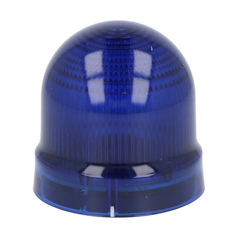Segnalatore luminoso blu lampada lampeggiante/fissa Ø62mm attacco BA15D 12-48VAC/DC