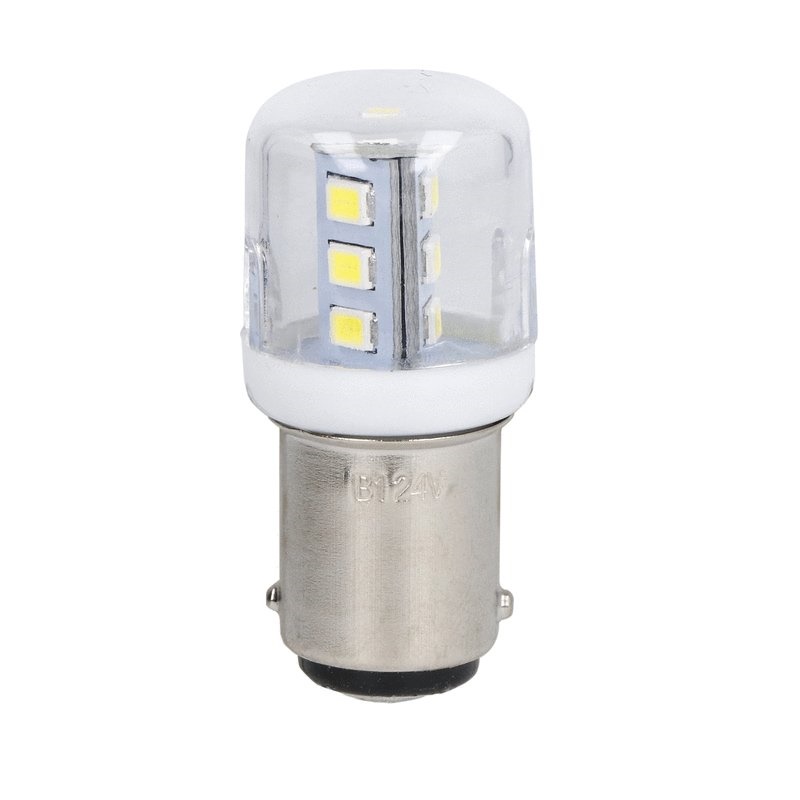 Lampada LED attacco BA15D bianco 12VAC/DC uso elettrico illuminazione tecnica
