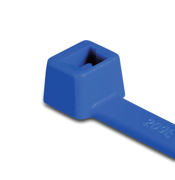 Fascetta legatura cavi 380x7,6 mm plastica blu alta qualità T120R