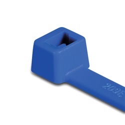 Fascetta legatura cavi 380x7,6 mm plastica blu alta qualità T120R