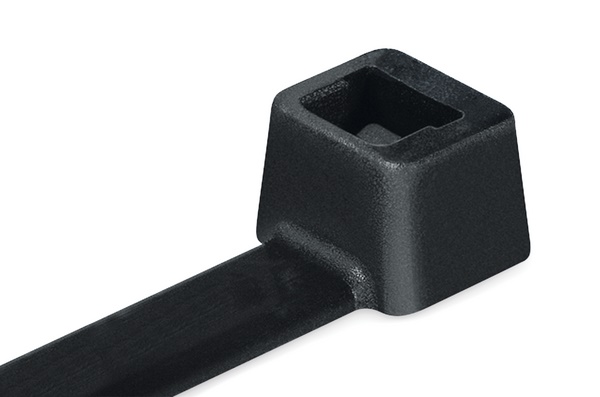 Fascetta PA66 200x4,6 mm nera dentatura interna fissaggio cavi e tubi