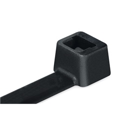 Fascetta PA66 200x4,6 mm nera dentatura interna fissaggio cavi e tubi