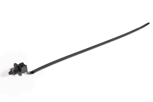Fascetta fissaggio a pino FT220DP7 con disco antivibrazione per cablaggi automotive e industriali