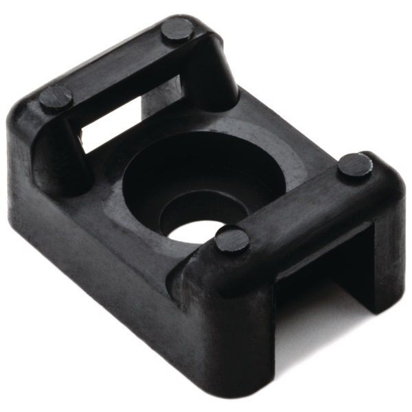 Supporto fissaggio a vite nero CTM3 forma ricurva per cavi fino 8,3 mm uso industriale e agricolo