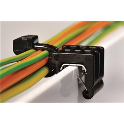 Fascetta fissaggio su bordo T50ROSE 2 pezzi preassemblata EdgeClip per spessore lamiera 3-6 mm uso quadristica e automotive