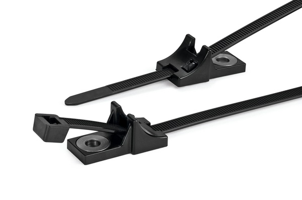 Fascetta fissaggio a vite T120RHDM6 2-piece riposizionabile alta resistenza trasporti automotive ferroviario militare navale
