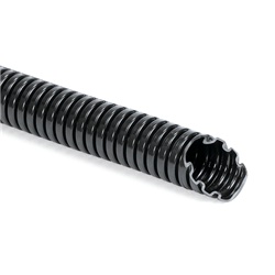 Tubo corrugato PA6 ø28mm 50m flessibile resistente abrasione impieghi industriali controllo macchinari impianti edifici pubblici