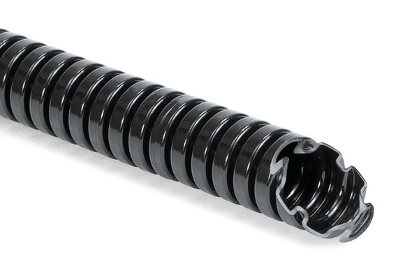 Tubo corrugato flessibile PA6 28mm 50m ritardante fiamma uso ferroviario e pubblico