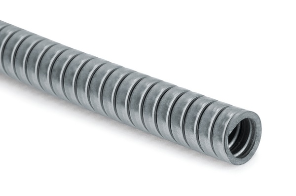 Tubo corrugato acciaio ø10mm 50m flessibile protezione meccanica impianti cablaggi