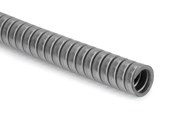 Tubo corrugato acciaio inox ø12mm 25m resistente corrosione flessibile per cablaggi e tubi ambienti industriali e sanitari