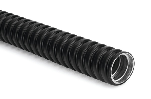 Corrugato acciaio zincato rivestito PVC ø10mm flessibile resistenza chimica impianti elettrici macchinari