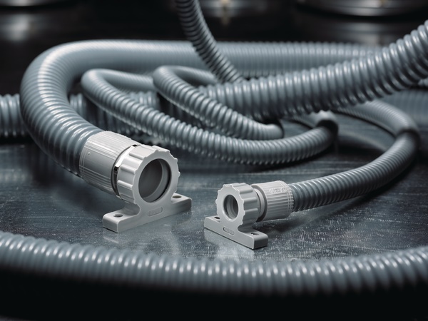 Corrugato spiralato PVC+ST Ø16 mm 10m flessibile protezione cavi macchinari impianti