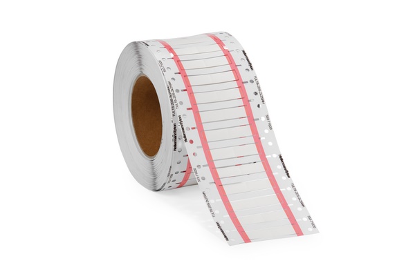 Marcacavo termorestringente UL Ladder 3:1 pretranciato bianco per cablaggio professionale