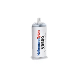 Adesivo bicomponente epossidico V9500 alta resistenza solventi e temperature cartuccia 50g uso tecnico cablaggi termorestringenti