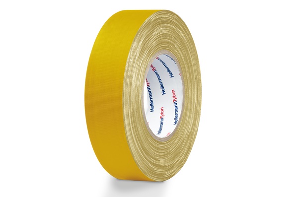 Nastro tessuto 19x50 mm resistente strappo, rivestimento PE, uso legatura fissaggio identificazione eventi fiere