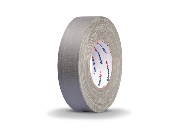 Nastro tessuto 50x50 grigio resistente strappo rivestimento PE uso legatura fissaggio identificazione eventi fiere
