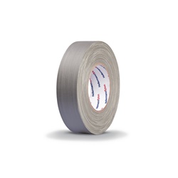 Nastro tessuto 50x50 grigio resistente strappo rivestimento PE uso legatura fissaggio identificazione eventi fiere