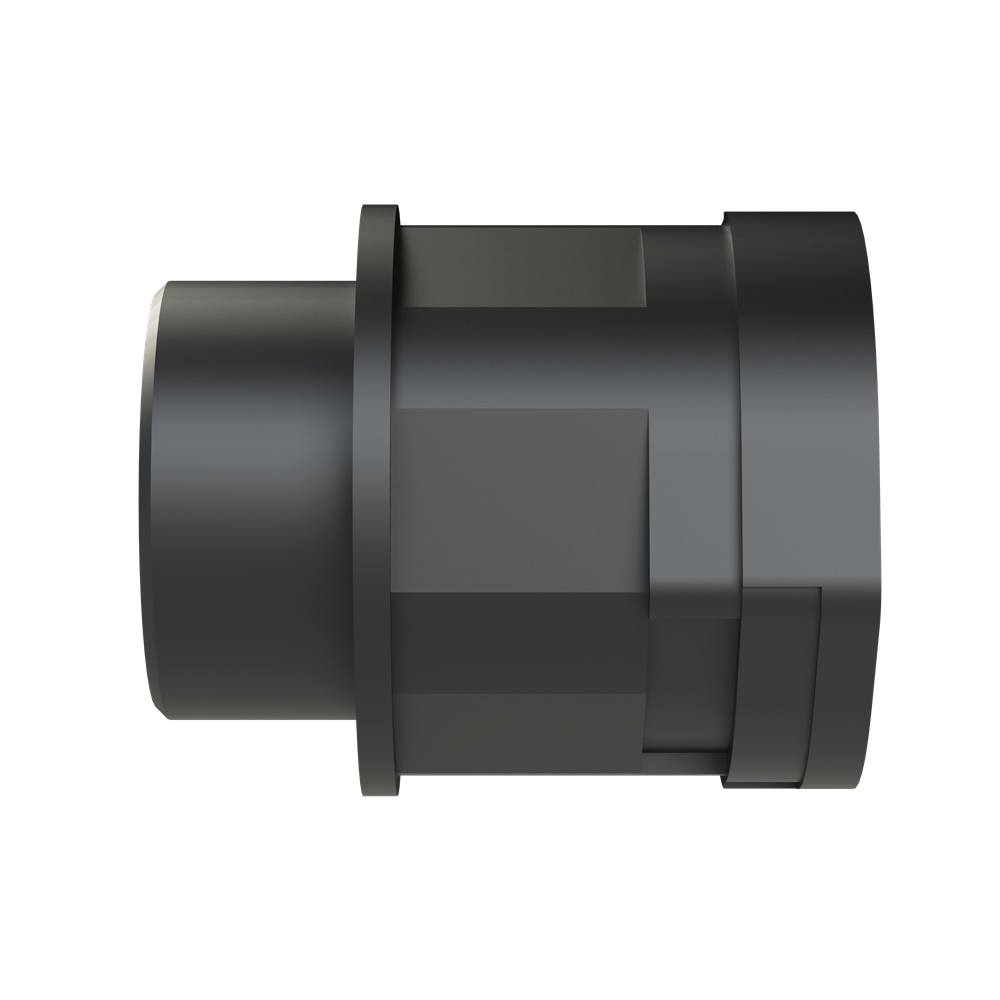 Raccordo Smart Line dritto PA6 M32 per tubi corrugati NW29 IP66 nero