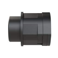 Raccordo Smart Line dritto PA6 M32 per tubi corrugati NW29 IP66 nero