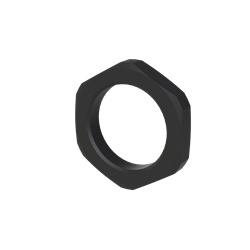 Ghiera nylon M25x1,5 PA6 nero filettatura metrica per applicazioni elettriche professionali