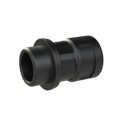 Raccordo PA6 DN12 filettatura M20 IP68 nero per impianti elettrici industriali e civili