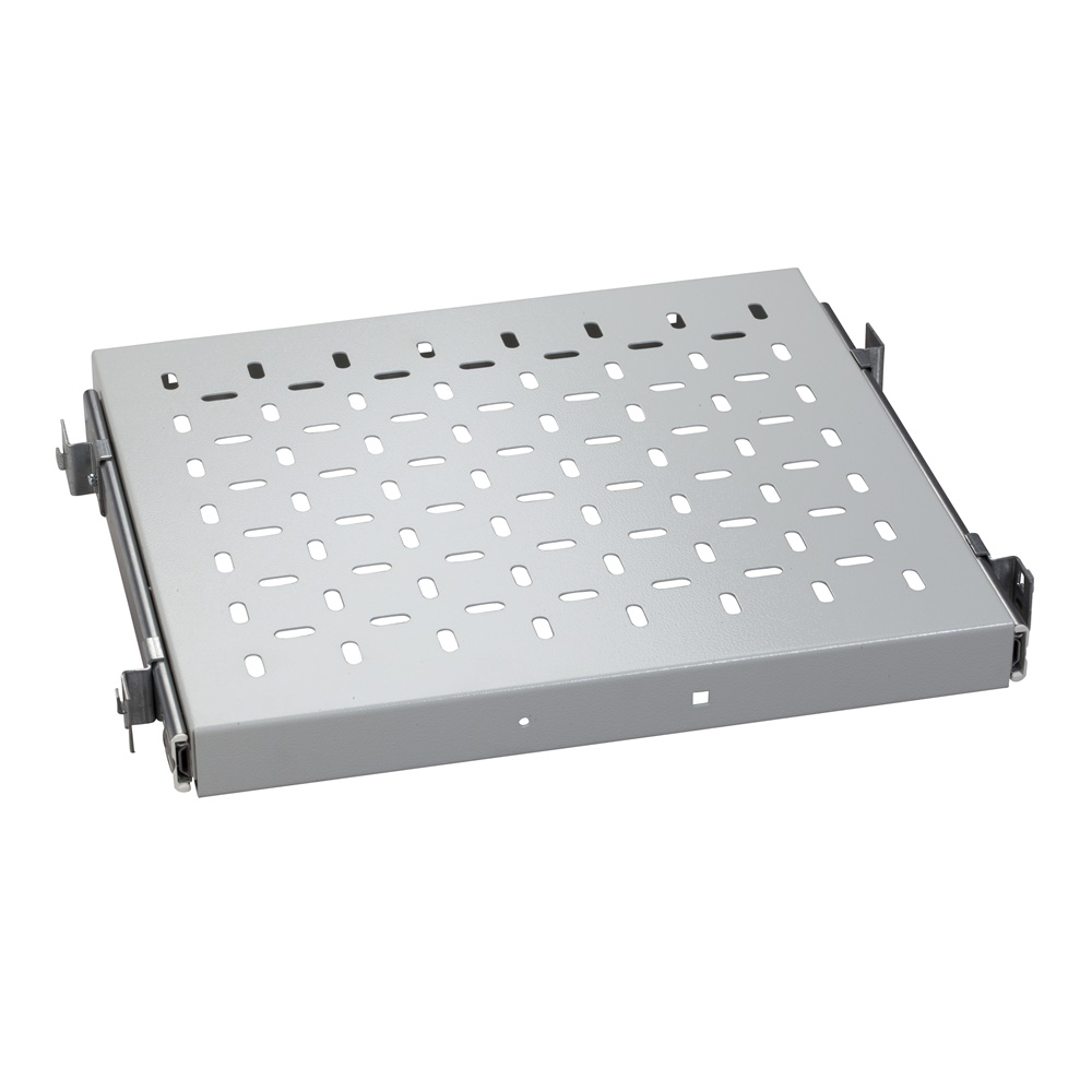 Ripiano estraibile 19 acciaio verniciato grigio RAL 7035 per rack profondità 1000 mm carico 45 kg