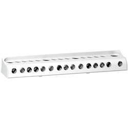 Barretta neutro aggiuntiva 125A 15 connessioni per distribuzione elettrica