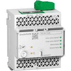 Interfaccia Ethernet IFE V2 modulo comunicazione 10/100 Mbps per interruttori Masterpact Compact PowerPact montaggio su guida DIN
