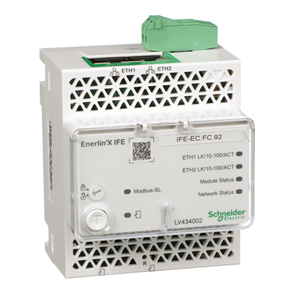 Interfaccia Ethernet IFE Gateway V2 modulo comunicazione EnerlinX per interruttori Masterpact Compact PowerPact