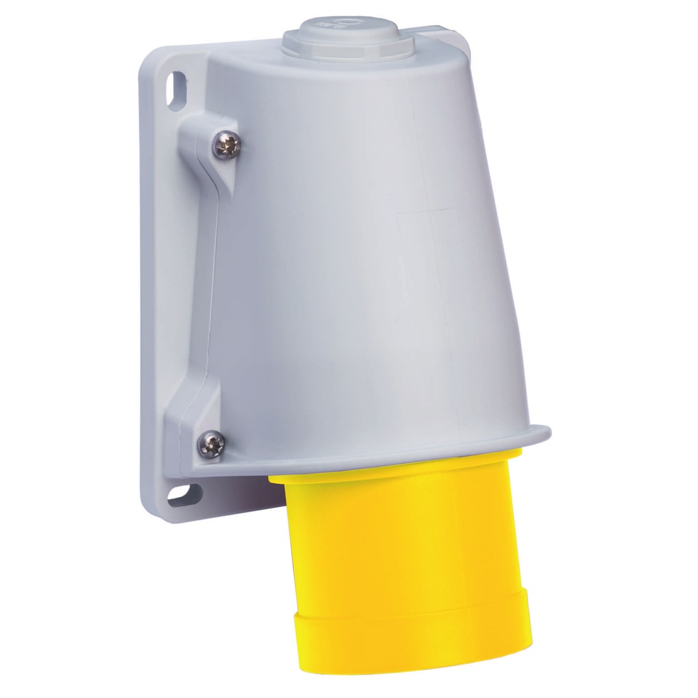 Spina industriale da parete Mureva PK 32A 110V 2P+T IP44 cablaggio rapido grigio
