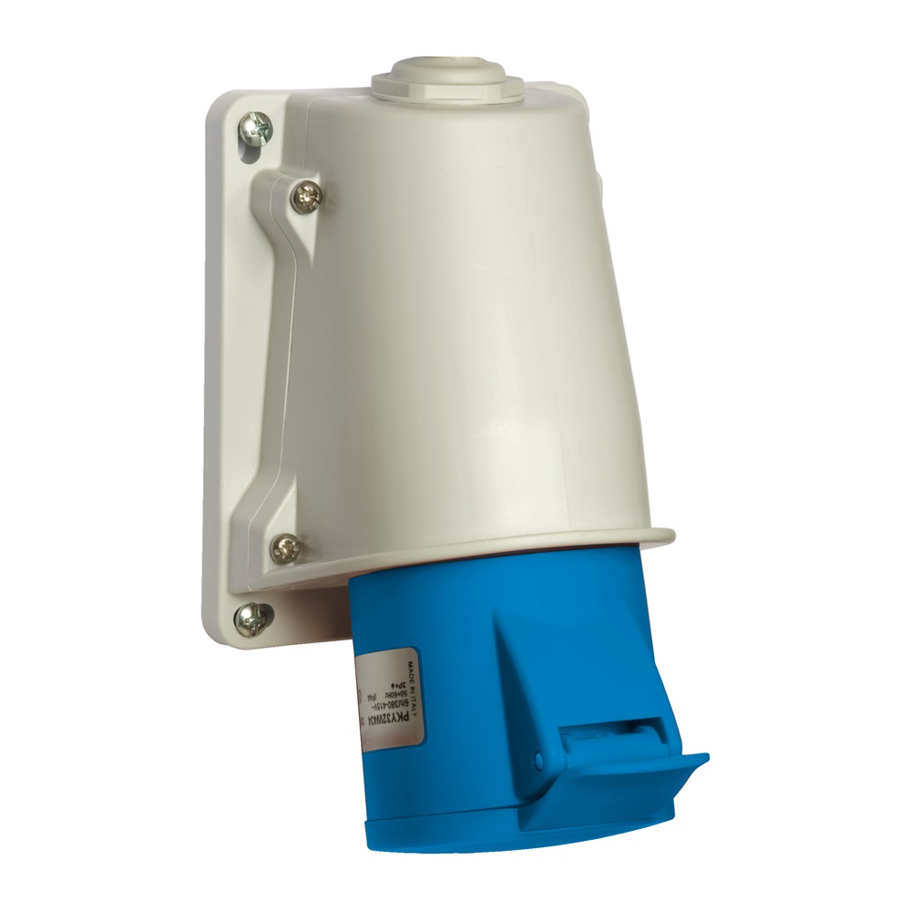 Presa BT da parete small IP44 32A 220V 2P+T a cabl.rapido