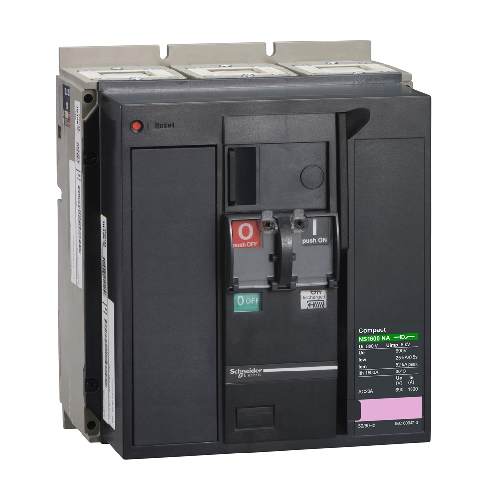 Sezionatore Compact NS1600 NA 1600A 3 poli per impianti elettrici industriali