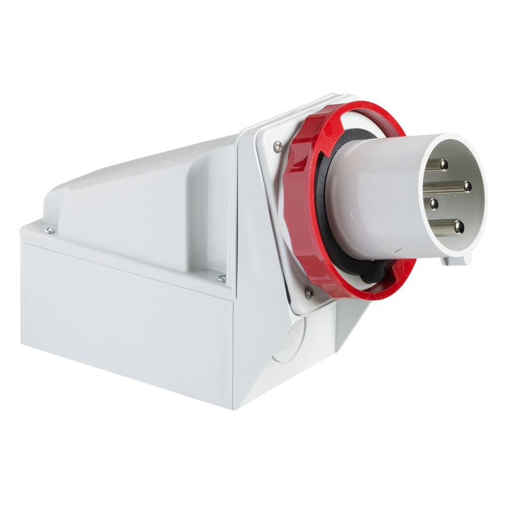 Spina fissa da parete IP67 125A 380V 3P+N+T per bassa tensione