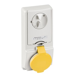 Presa da incasso interbloccata con fusibile Unika IP44 16A 110V 2P+T