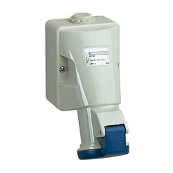Presa fissa BT da parete IP44 32A 220V 2P+T
